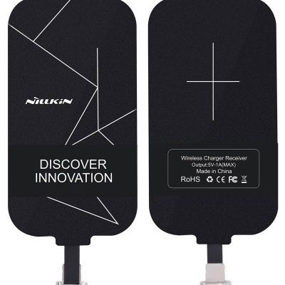 Nillkin Magic Tags odbiornik QI wkładka indukcyjna ze złączem Lightning długość 9,8 cm czarny 6902048114326