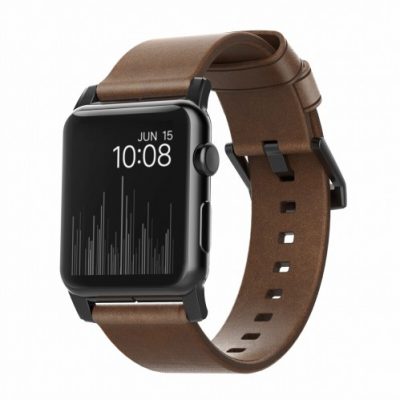 NOMAD Strap Modern Leather Brown 42mm / 44mm Black (NM1A4RBM00)