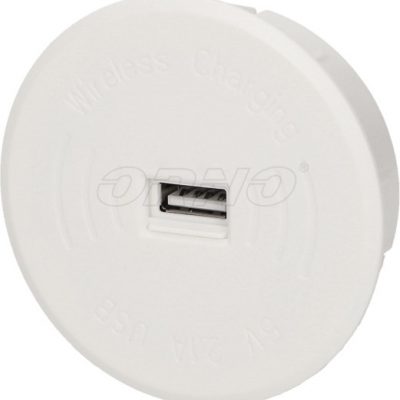 Orno Bezprzewodowa ładowarka indukcyjna z dodatkowym portem USB biała OR-AE-1367/W
