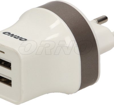 Orno Ładowarka sieciowa z 2 portami USB OR-AE-1392