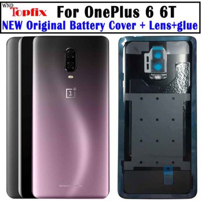 Oryginalne szkło do OnePlus 6 6T tylna pokrywa baterii tylna szyba Oneplus 7 Pro pokrywa baterii 1 +