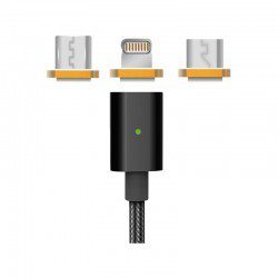 Platinet Kabel magnetyczny 3 w 1: USB-C + micro + lightning PUCMP3