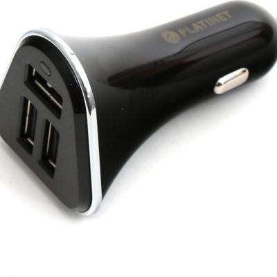 Platinet Ładowarka CAR CHARGER 3xUSB 5,2A czarna 43721