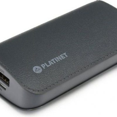 Platinet Leather 5200 mAh szary + micro USB kabel (PMPB52LG)
