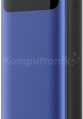 Platinet polymer LCD + micro USB 10000 mAh niebieski PMPB10XLBL