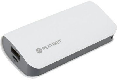 Platinet Powerbank Leather 5200mAh Biały