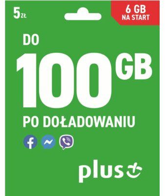 PLUS Pakiet startowy Internet 6 GB