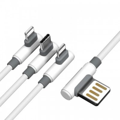 Proda Proda Sparta kabel kątowy 3w1 5A 1m biały PD-B11th proda_20191205135632