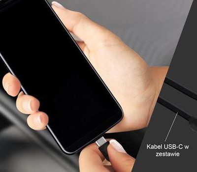 Puro Car Fast Charger - ładowarka samochodowa USB 3.0 A + kabel USB-C 1m 15 W (czarny) FCMCHUSBUSBC31BLK