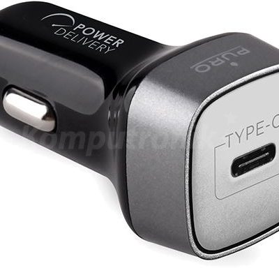 Puro Compact Ultra Car Charger 1x USB-C (FCMCHUSBC30WPDSCBLK)