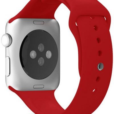 PURO ICON Elastyczny pasek sportowy do Apple Watch 42 / 44 mm (S/M/L) Czerwony AW44ICONRED