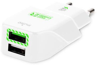 PURO Ładowarka sieciowa Travel Fast Charger Biały FCTCV2USB24WHI Rozłóż zakup na 10 rat Travel Fast Charger Biały FCTCV2USB24WHI
