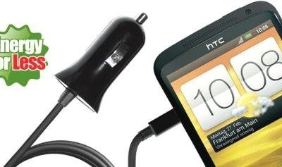 PURO Mini Car Charger - Uniwersalna ładowarka samochodowa z kablem Micro USB (cz