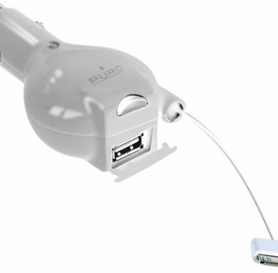 Puro PURO CHRAPPLEUSB ładowarka samochodowa do Apple iPhone/iPod USB 2.0 Biały 8033830007361
