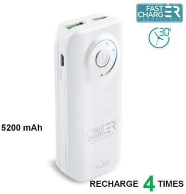 PURO Universal External 5200mAh Biały (FCBB52C4WHI)