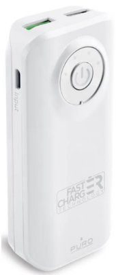 PURO Universal External Fast Charger Battery 4000mAh Biały ( FCBB40C3WHI)
