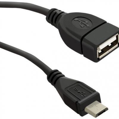 Qoltec Kabel USB 2.0 A żeński / micro USB Męski | 0,2m 50404