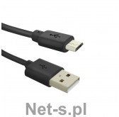 Qoltec Kabel USB męski/ MicroUSB męski/ | 5P | 0,25 m (50497)