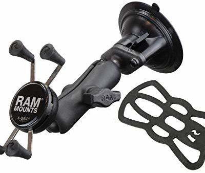 RAM Mount Composite Twist Lock przyssawka uchwyt z uniwersalnym X-Grip uchwyt na telefon może być opakowanie czarny