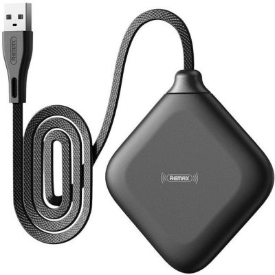 Remax bezprzewodowa ładowarka Qi 5 W do telefonu i słuchawek czarny (RP-W14 black) - Czarny RP-W14 black