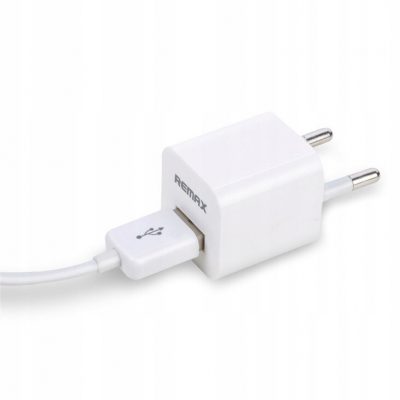 Remax Ładowarka sieciowa wtyczka 1 x Usb 1A biała