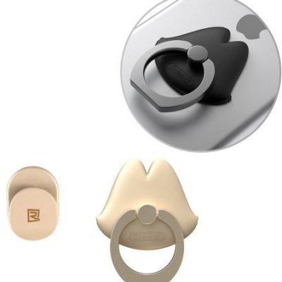Remax Lips Ring uchwyt na telefon w kształcie ust złoty 6954851262251