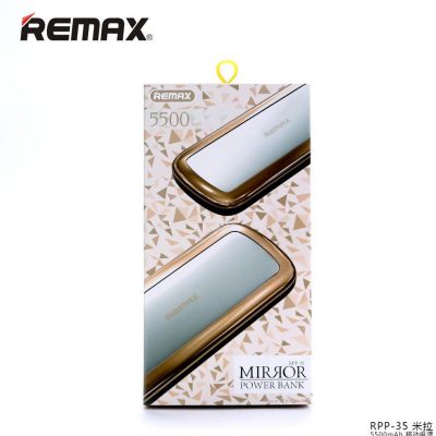 Remax Mirror 10000mAh Złoty