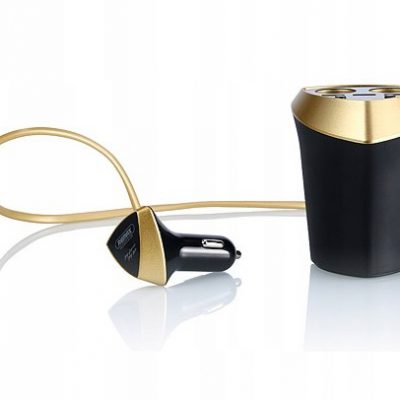 Remax Rozdzielacz zapalniczki 2 gniazda + 3xUSB 3.