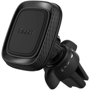 Ringke Ringke Power Clip Car Mount magnetyczny uchwyt samochodowy na kratkę wentylacyjną nawiew czarny (ACCM0003-RPKG) ACCM0003-RPKG