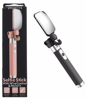 Rock Selfie Stick Rock Kijek Uchwyt Lusterko Android Ios Minijack