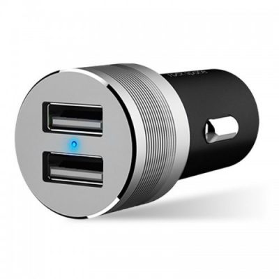 ROCK SITOR PLUS 2-PORT USB CAR CHARGER BLACK