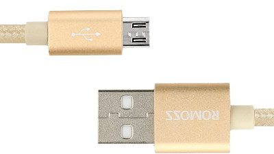 Romoss kabel micro USB (ładowanie, komunikacja) - gold / złoty PB/RO-MIC-G