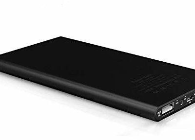 Samsung Shot Case Zewnętrzny akumulator, płaski, do Galaxy S10, smartfon, tablet, uniwersalna ładowarka, Power Bank, 6000 mAh, 2 porty USB, czarny