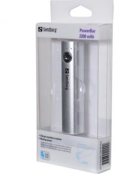 Sandberg Powerbank 2200mAh srebrny SB420-09