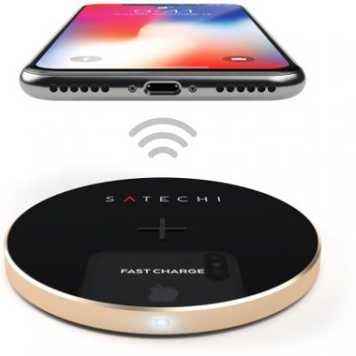 Satechi Satechi Aluminum Wireless Charger Gold | iPhone X ST-WCPG