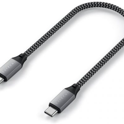 Satechi Satechi USB-C to USB-C Cable 25 cm Space Grey ST-TCC10M