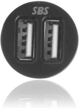 SBS Ładowarka samochodowa z dwoma portami Mini USB 12/24V TE0APU022