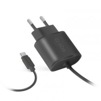 SBS Ładowarka Sieciowa z kablem microUSB 1A