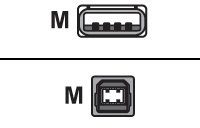 Sharkoon 0.5m, USB2.0-A/USB2.0-B kabel USB 4044951015344