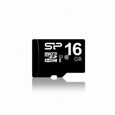 Silicon Power MicroSDHC Class 10 + adapter 16GB (SP016GBSTH010V10-SP)