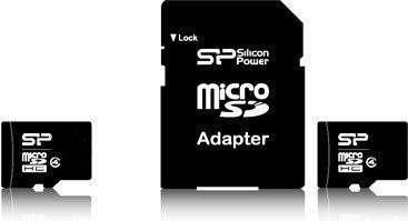 Silicon Power MicroSDHC Class 4 8GB (SP008GBSTH004V10)
