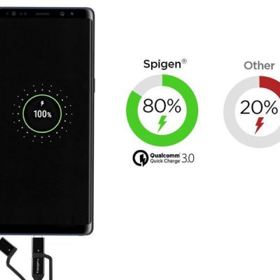 Spigen Kabel Spigen C10I3 3w1 USB-C Type C Lightning micro USB MFI 150cm Black 000CB22774
