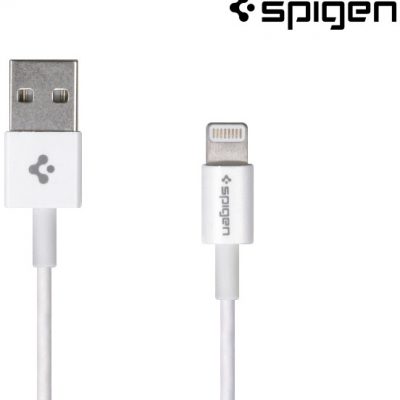 Spigen Kabel USB - Spigen C10LS MFI 2,4A ze złączem Lightning - 100cm - biały KUSG00010LSWHT000
