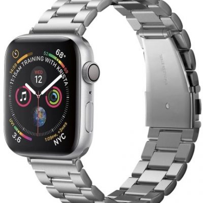 Spigen Pasek Band Modern Fit Apple Watch 44 S4 / 42mm S1-3, srebrny 8809613768831