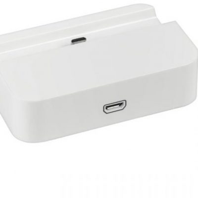 Stacja dokująca ładowarka micro micro Usb biała
