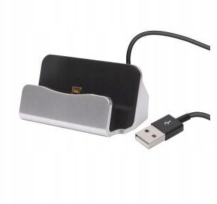 Stacja dokująca na Micro Usb srebrna