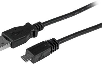 StarTech com kabel USB 2.0 USB-A to Micro B wtyczka/wtyczka przewód połączeniowy USB do transmisji danych/kabel przyłączeniowy, czarny UUSBHAUB3