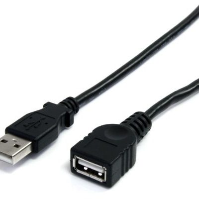 StarTech Startech USB 2.0 Verlaengerung kabel do 90 cm przedłużenie USB-A wtyczka na gniazdo czarny