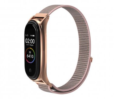 Tech-Protect Tech-Protect Pasek Nylon do Xiaomi Mi Band 5 rose gold