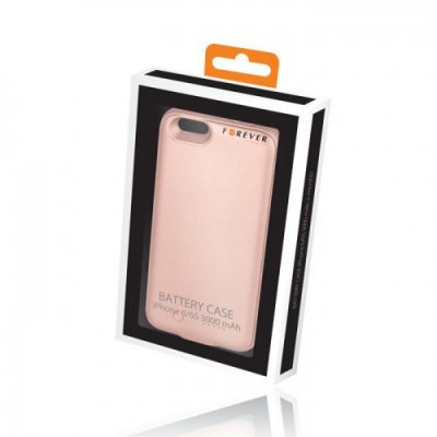 TelForceOne Battery Case Forever iPhone 6/6S 3000 mAh różowe-złota